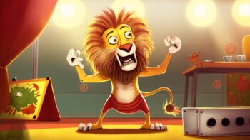 O Leão Atrapalhado Joaquim e Seus Truques Divertidos no Circo